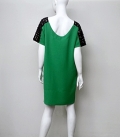 Vestido corto verde fluido